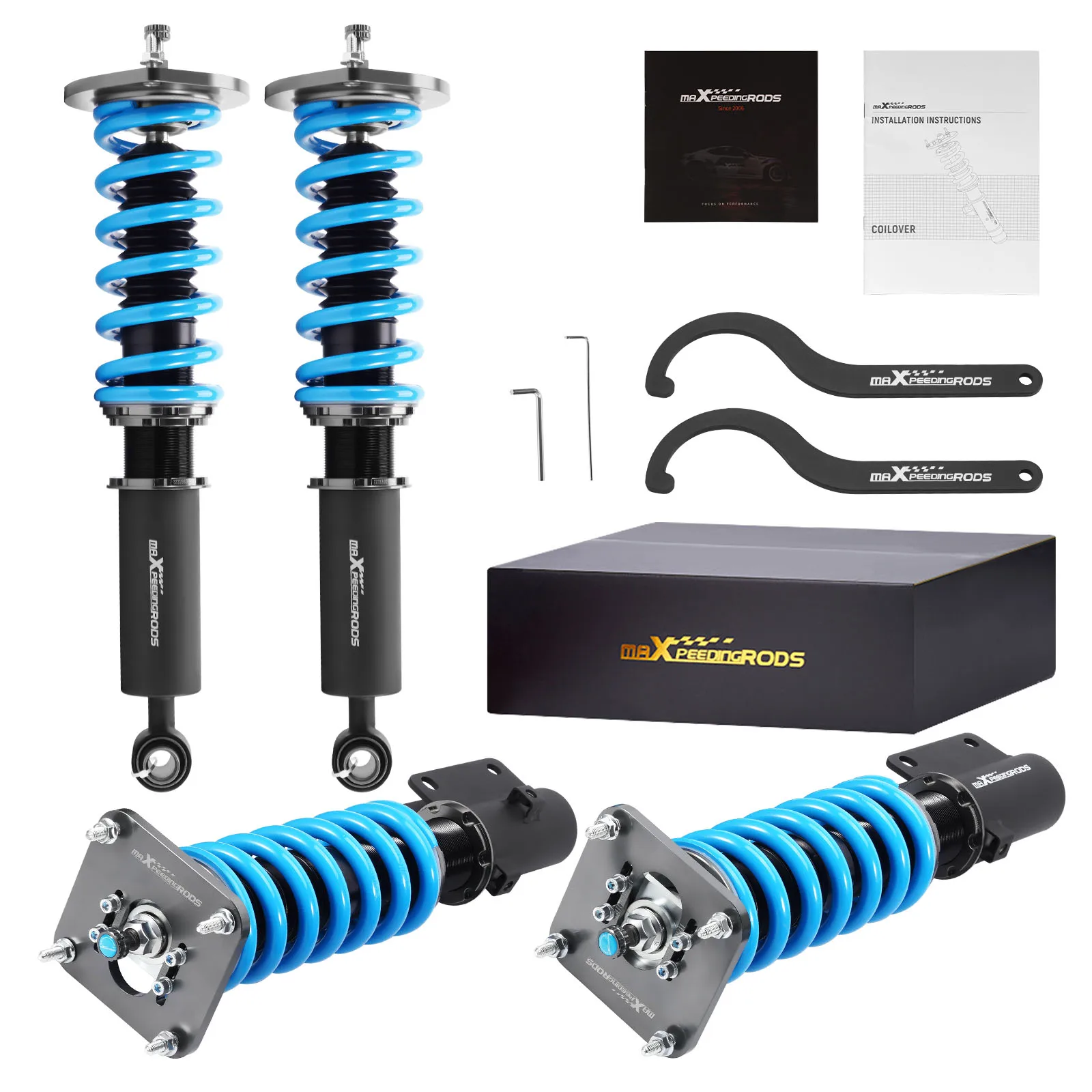

MaXpeedingrods 24 Way Damper Adjustment Coilover for Mazda RX-7 FC3S 1985-1992 2 Door Coupe & 2 Door Convertible