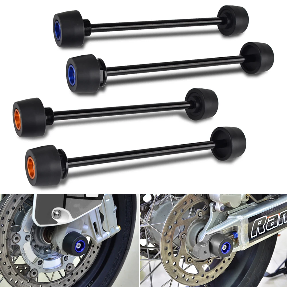 For 2019-2023 KTM 690 SMC R Front/Rear Fork Axle Sliders Crash Pads for Husqvarna 701 Supermoto 2016-2023 701 Vitpilen 2018-2021