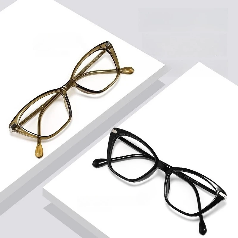 EYORA Ins Style Cat Eye Vintage Reading Glasses for Women Photochromic Anti Blue Light Intelligent Progressive Multifocal Lenses