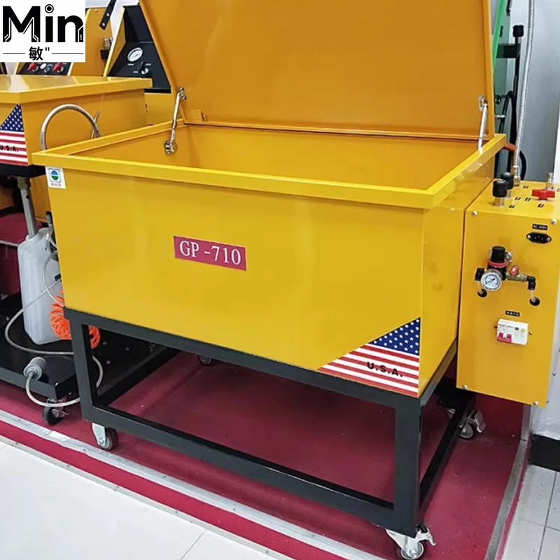 GP 710 Pneumatic Automotive Parts Cleaning Machine With Heating Function Industrial Car Part Degreasing Cleaning Tank Accessory