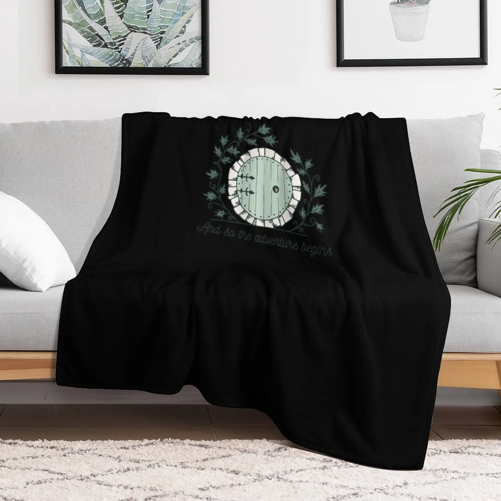 Baggins Door with Twigs ShirtsNew design 2021 Throw Blanket Warm warm winter Thins Travel Blankets