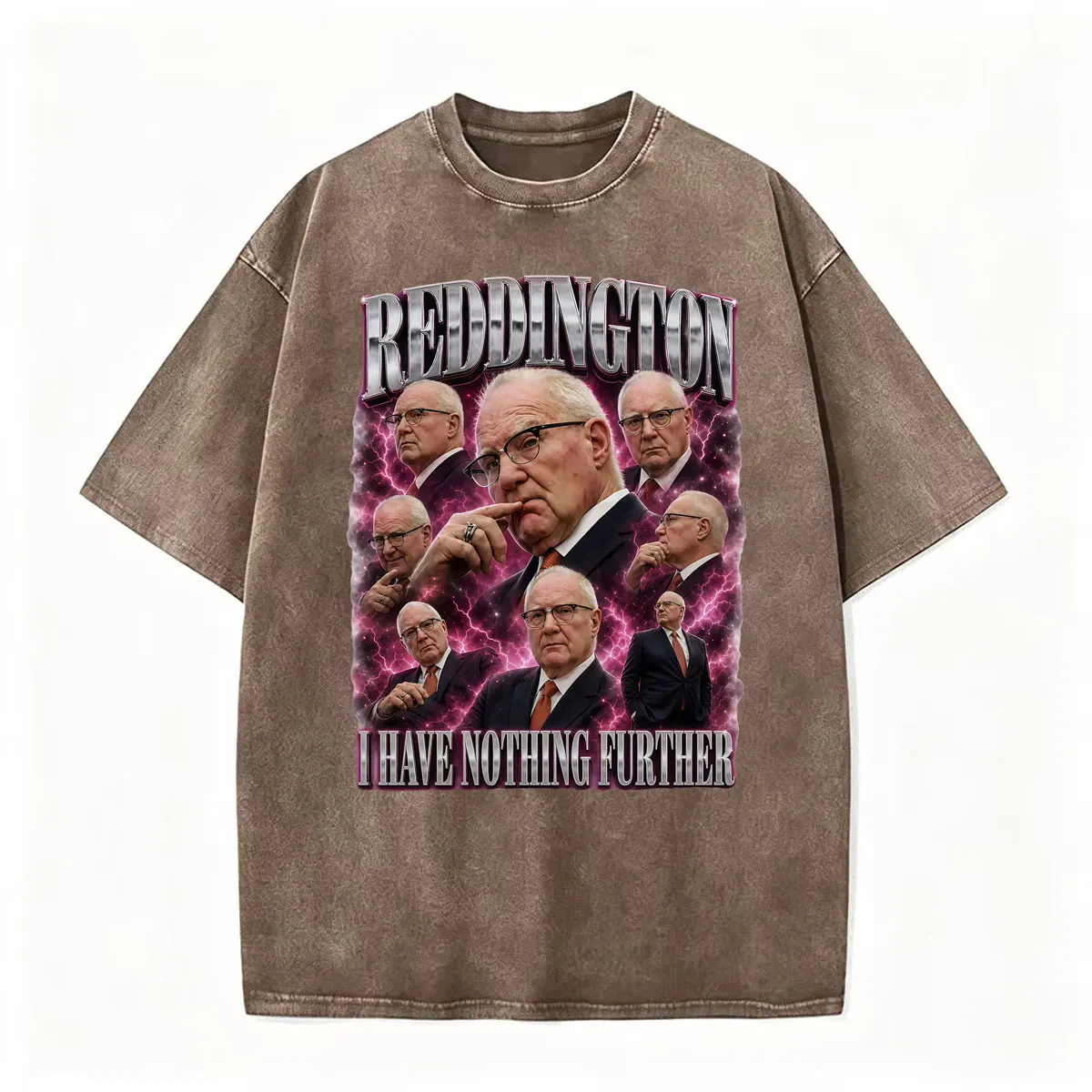 Kevin Reddington Vintage Washed T-shirt I Have Nothing Further Lawyer Courtroom T Shirts Men Women Summer Tops Oversized T Shirt