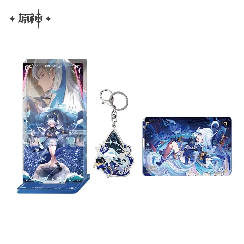 

Sunsyea Genshin Impact Official Merch miHoYo Original Authentic Furina Metal Quicksand Pendant Acrylic Quicksand