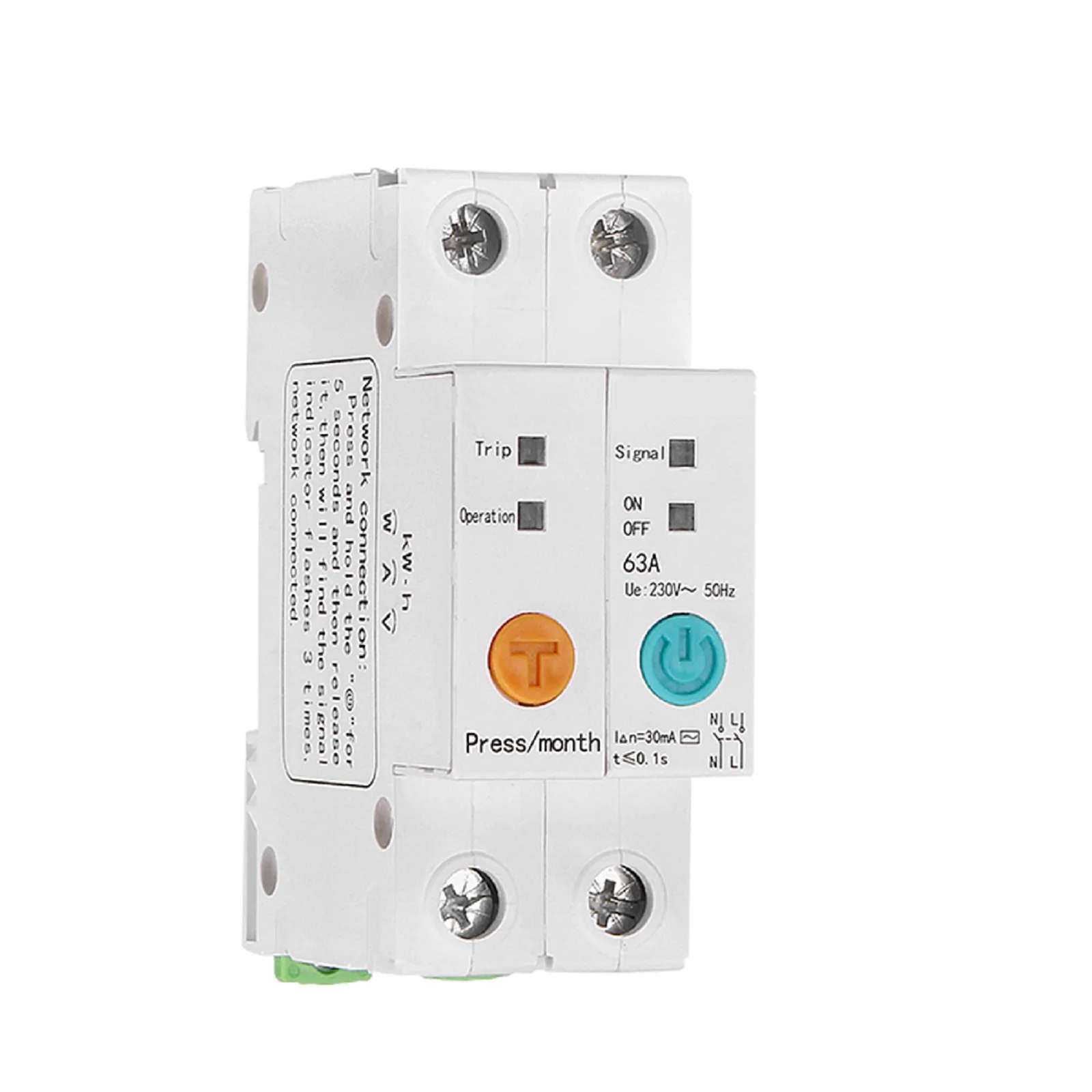 

Essential Home Gadget 63A Single Phase WiFi Smart Energy Meter for Precision Tracking Smooth Control and Optimal Safety