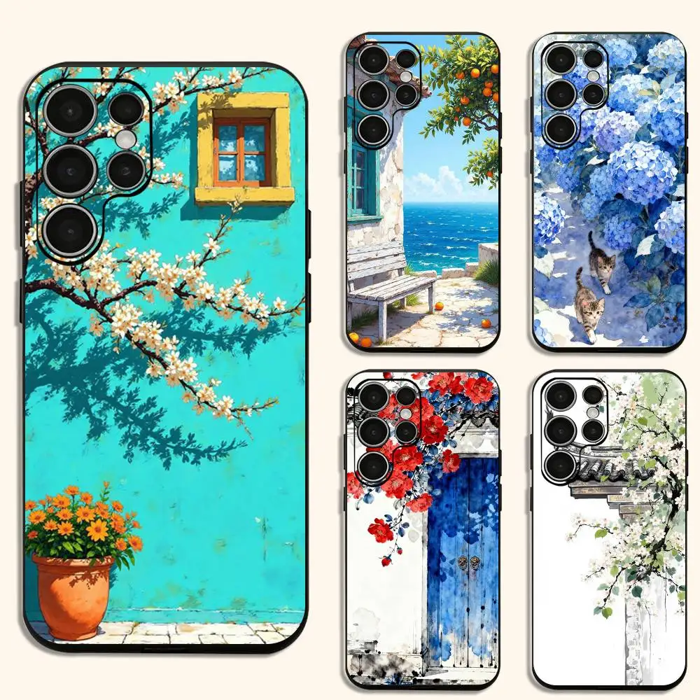 

Sunny Life Phone Silicone Case for Samsung Galaxy S 24,22,20,23,21,20 Ultra Plus Lite 5G Print Silicone Cover