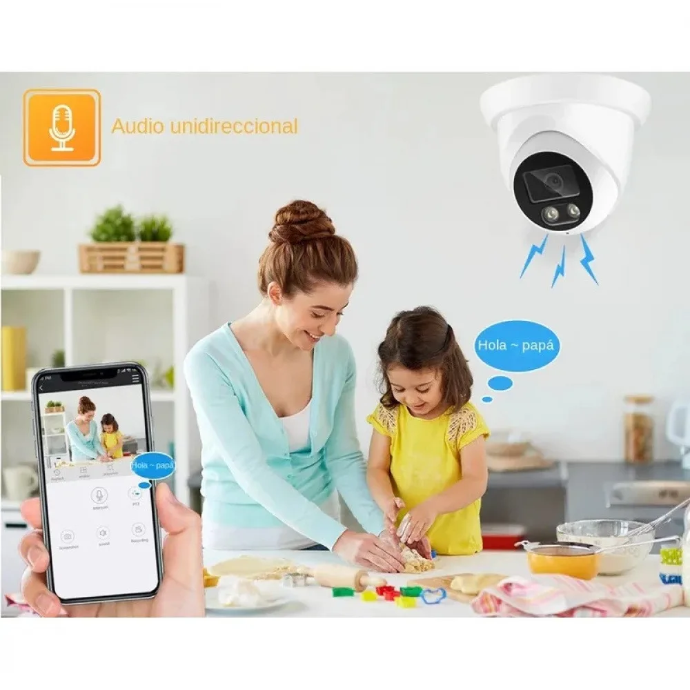 New 4K 2K 8MP/4MP IP Camera Outdoor Audio AHD H.265 2.8/3.6mm AI Humanoid detection Home CCTV Surveillance Camera