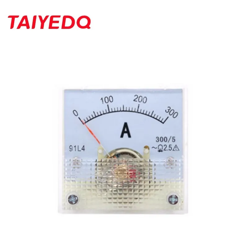 91L4 AC Ammeter Analog Amp Meter Gauge Rectangle Panel Meter Current Tester 1A/2A/30A/50A/100A Ammeter