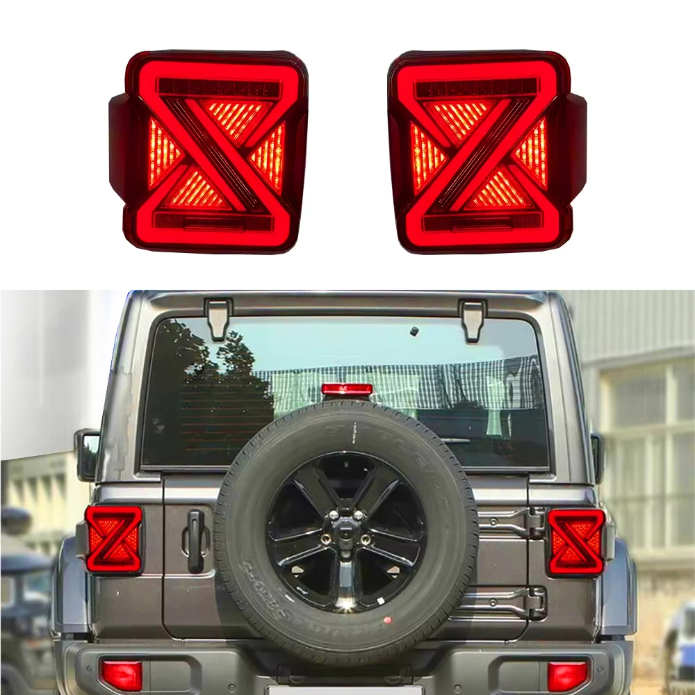 

Car Tail Lamp Tail Light Modified LED Taillamp Taillight Turn Signal Lamp Brake Light For Jeep Wrangler JK JL 2007-2022 2023
