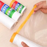 10M Self-adhesive Dustproof Film Furniture Dust Protection Masking Film Home Waterproof Plastic Film Wall Painting Protect Cover 3