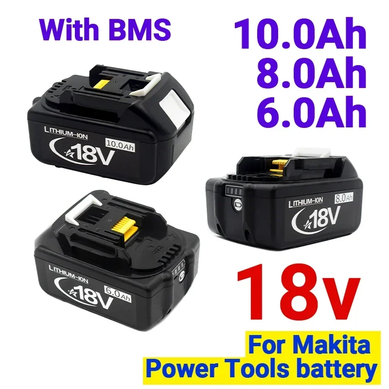 

Новейшая перезаряжаемая сменная батарея для Makita18V 10Ah литий-ионная батарея 6000mAh подходит для BL1840 BL1850 BL1860B LXT400 Batterij