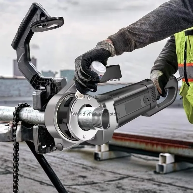 

Portable Hand-Held Electric Steel Pipe Threading Machine Household Hinged Plate Galvanized Plastic Threading Tool