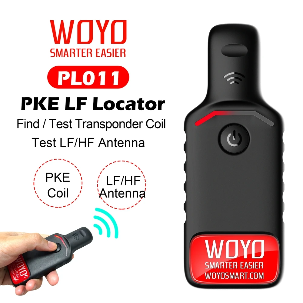 

WOYO PL011 PKE LF Locator Transponder Key Coil Detector ,Test Automotive Keyless Entry LF HF Antenna Inspection Tool