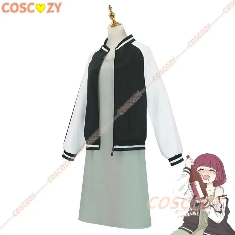 أنيمي بوتشي الصخرة! تأثيري Hiroi Kikuri زي مدرسي البيسبول سترة معطف الفول الأخضر الحمالة تنورة هالوين زي