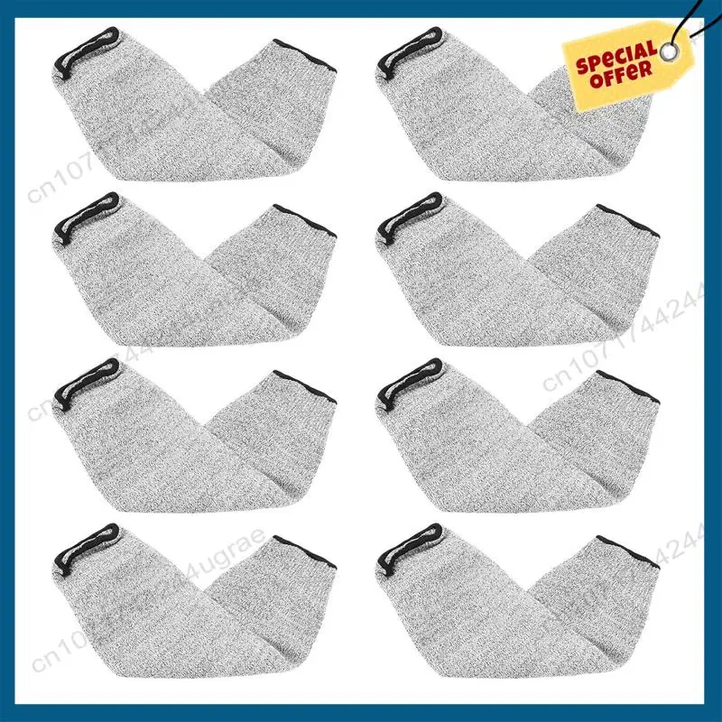 -A15I 4 Pair Cut And Burn Resistant Sleeves Arm Protection Sleeves Forearm Protectors For Thin Skin And Bruising 45Cm