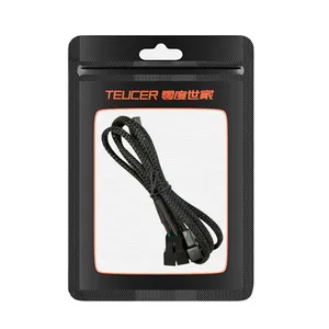 TEUCER-CPU Fan güç Adaptörü Kablosu, Uzatma Fanı PC Kasa, bir Dişi 3/4 Pin Splitter Kablo 4 Pin-2 Pin-3 Ve Pin-4 Anakart Kablodaki 6 büyük satış, fan-4-pin-no. 4