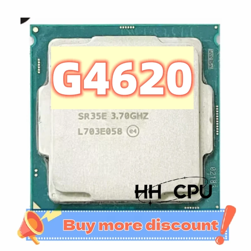 Pentium G4620 3.7 GHz Dual-Core Quad-Thread 51W CPU Processor LGA 1151