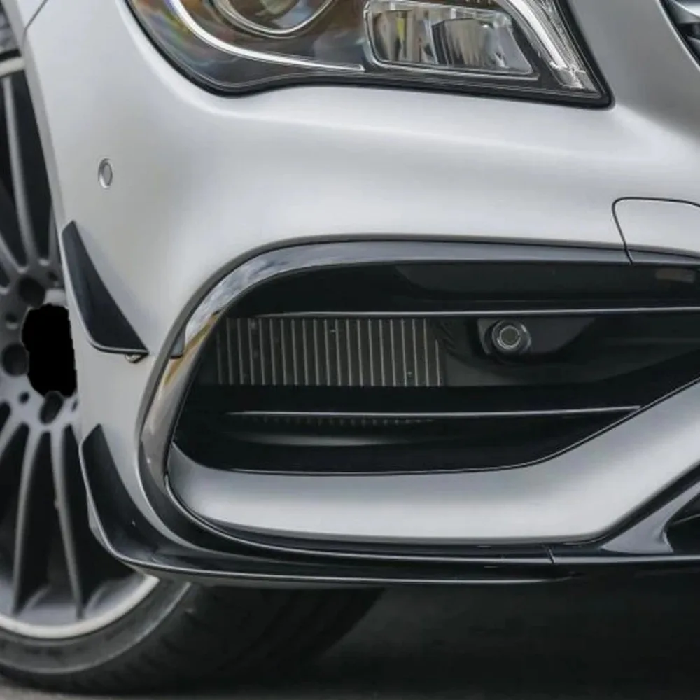 

For Mercedes Benz CLA-Class C117 CLA200 220 2016-2019 Front Bumper Spoiler Lip Lower Body Kit Diffuser Splitter Tuning Guard