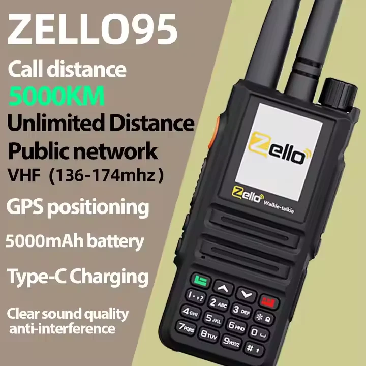 HX T95 Professional POC Android جهاز اتصال لاسلكي 4G VHF بطاقة Sim WiFi شبكة طويلة المدى 5000 ميل Zello #2