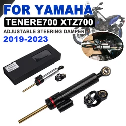 2023 Tenere700 Adjustable Steering Damper Stabilizer For Yamaha  Tenere 700 XTZ700 2019 2020 2021 2022 Motorcycle Accessories