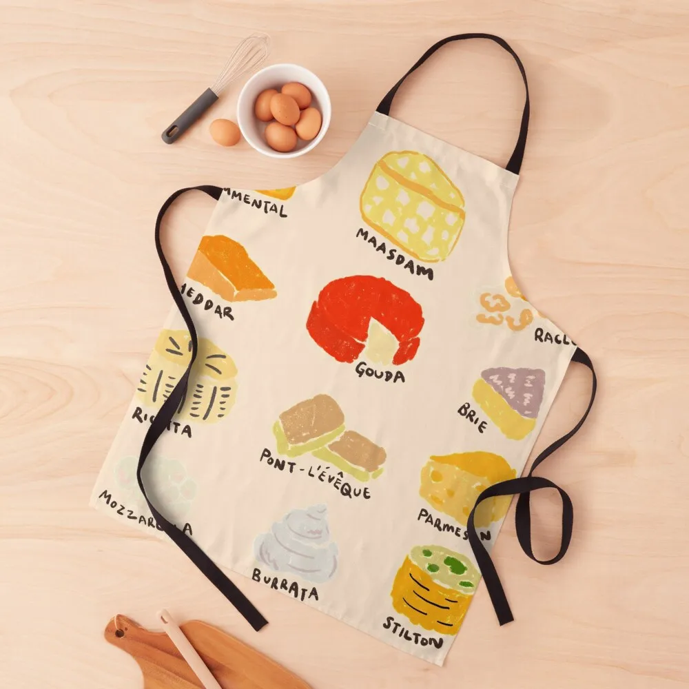 

Cheese fiend Apron Customizable Woman work ladies Kitchen Kawaii Accessories Apron