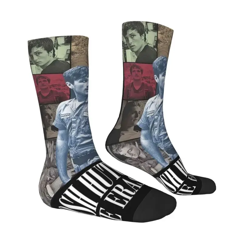 Josh Hutcherson Herren Crew Socken Unisex Kawaii 3D bedruckte Kleider socken