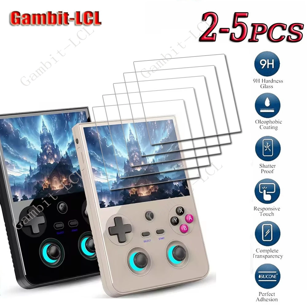 2-5PCS 9H HD Tempered Glass For ANBERNIC RG477V  Handheld Game Console  ON ANBERNICRG477V 4.7inch Screen Protector Cover Film