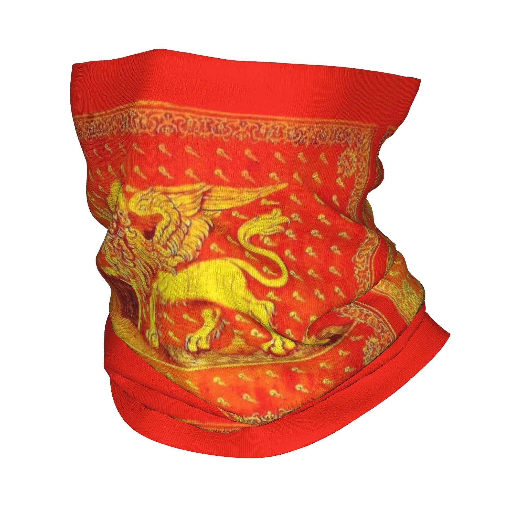 Bandana personalizada con bandera de Venecia y Venecia, polaina para el cuello, bufanda para la cara a prueba de viento, cubierta para mujeres y hombres, gorro de León de San, pasamontañas de tubo