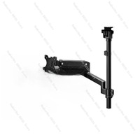 Dual-Screen Ceiling-Mounted Monitor Arm Bracket,Adjustable Upside-Down Desktop Display Stand for Dorms and Small Workspaces