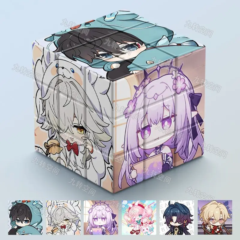 مثيرة للاهتمام المكعب السحري أنيمي هونكاي: ستار السكك الحديدية افينتورين المنافسة سرعة أُحجية مكعبات سحرية Magico Cubo هدايا عيد الميلاد #2