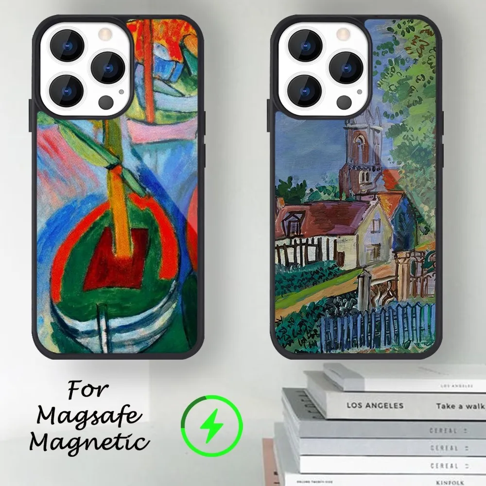 Raoul Dufy artwork Phone Case For iPhone 14 13 12 11 15 Pro Max Magsafe Magnetic