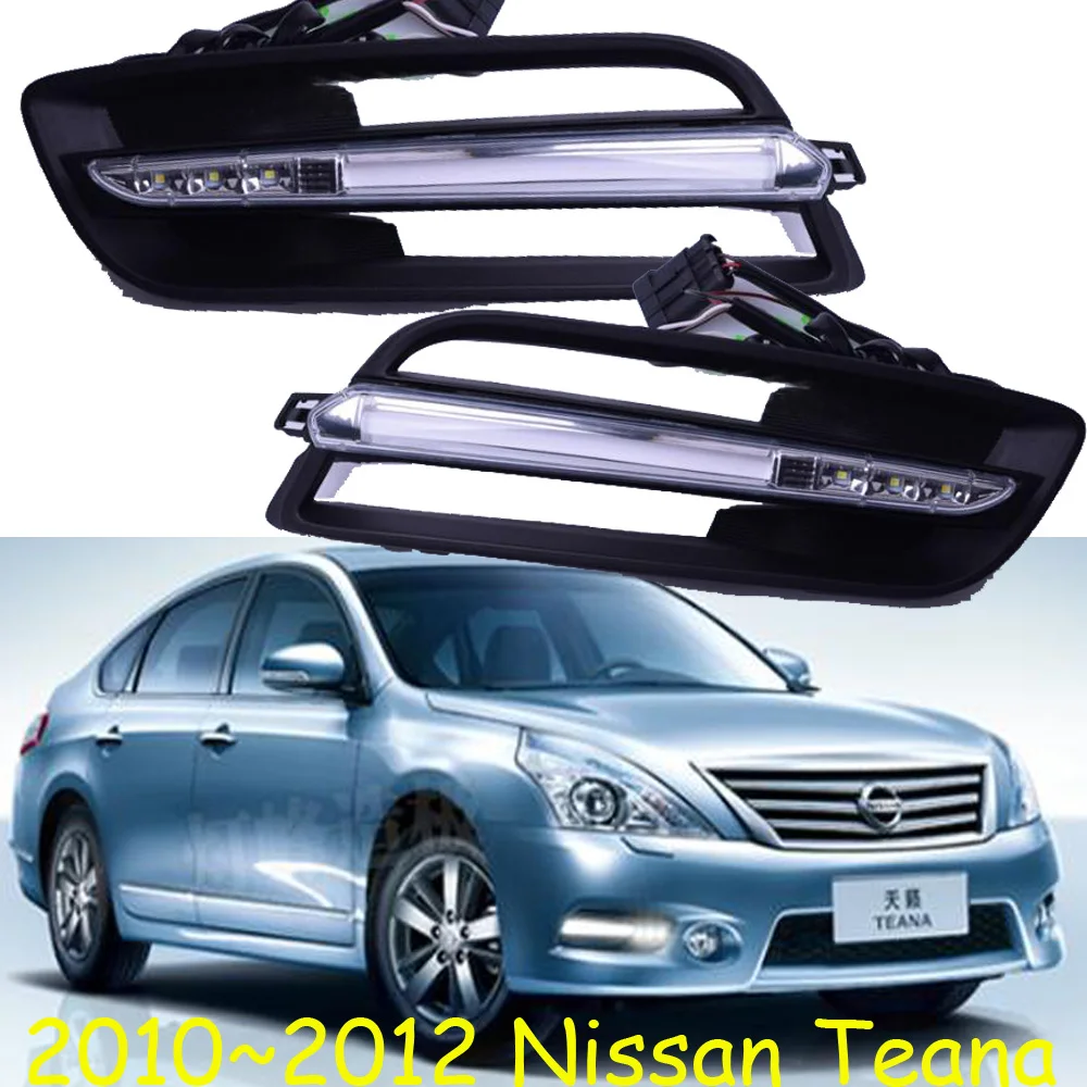 

2010~2012y car bumper altima headlight for Nissan teana daytime light DRL car accessories LED headlamp teana fog light