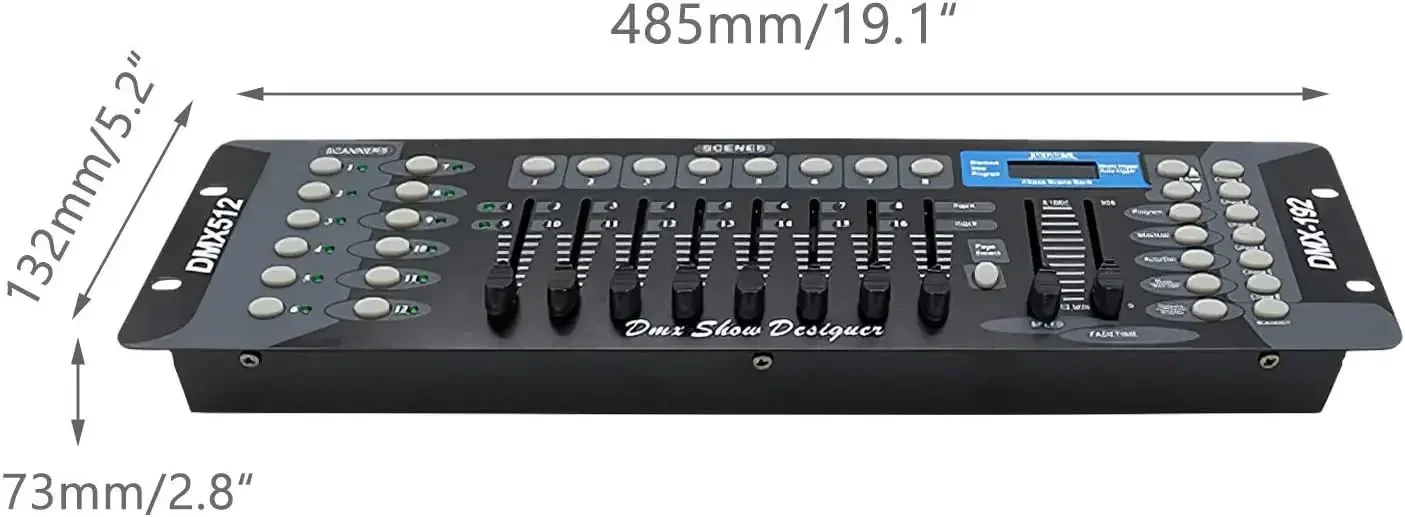 Kontroler DMX Konsola DMX Kontroler oświetlenia scenicznego Konsola kontrolera Dmx 512 Kabel sygnałowy do maszyny z efektem scenicznym