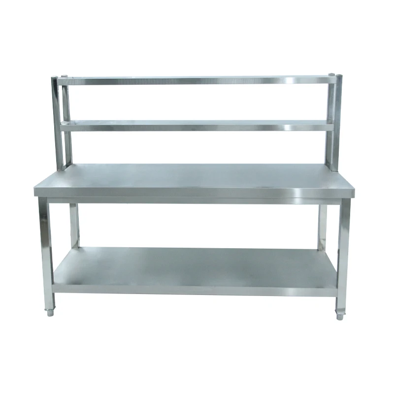 High Quality Custom Commercial Stainless Steel Corrosion Resistant Kitchen Work Tables Different Sizes Stainless Steel Table
