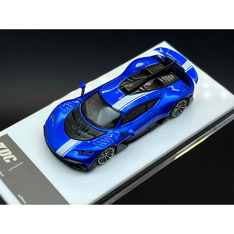 TPC In Stock 1:64 ONE Metal Blue Diecast Diorama Super Car Model Collection Toy