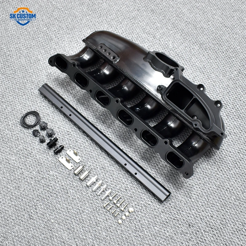 For BMW E90 E91 E92 135i 335i 535i X5 X6 N54 N55 Engine Aluminum  Throttle Body 6 Injetor Intake Manifold Fuel Rail