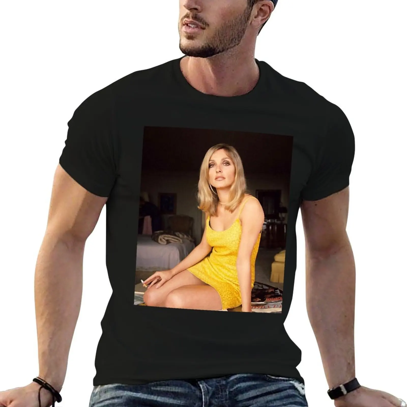 

Sharon Tate My Favorite People T-Shirt black cotton t-shirt plain for man package men t shirt cotton 100% T-Shirt