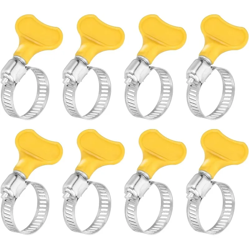 Adjustable Stainless Steel Strip Throat Clamp Key Design, universal Fixing Clip for Water Pipes, Oil Pipes and Hoses