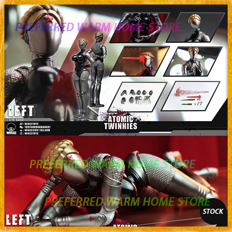 

In Stock Original WKT002 ATOMIC TWINNIES Wikeetoys Atomic Heart Twin Girls Npc Robot Action Figure Game Model Statue Doll Toy