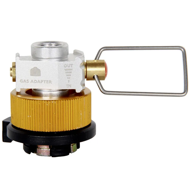 Protector de Gas para acampar al aire libre, convertidor de Gas Plus, palanca de cambios, adaptador de conversión de tanque plano, válvula adaptadora de Gas para acampar
