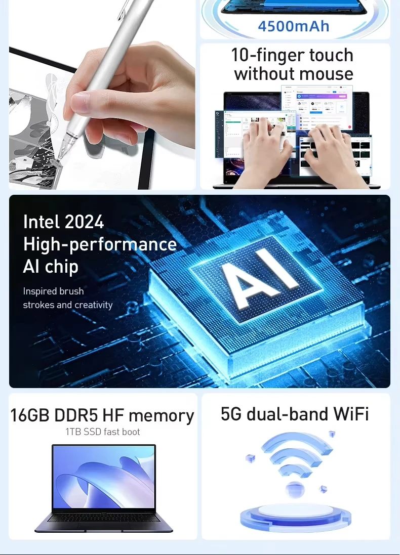 SZBOX Mini PC N1 Intel N95 N150 Windows 11 Pro DDR4 3200 MHz Bluetooth WiFi M.2 2280 PCIe SSD HDMI2.0 Bureau Kantoor Gaming Computer