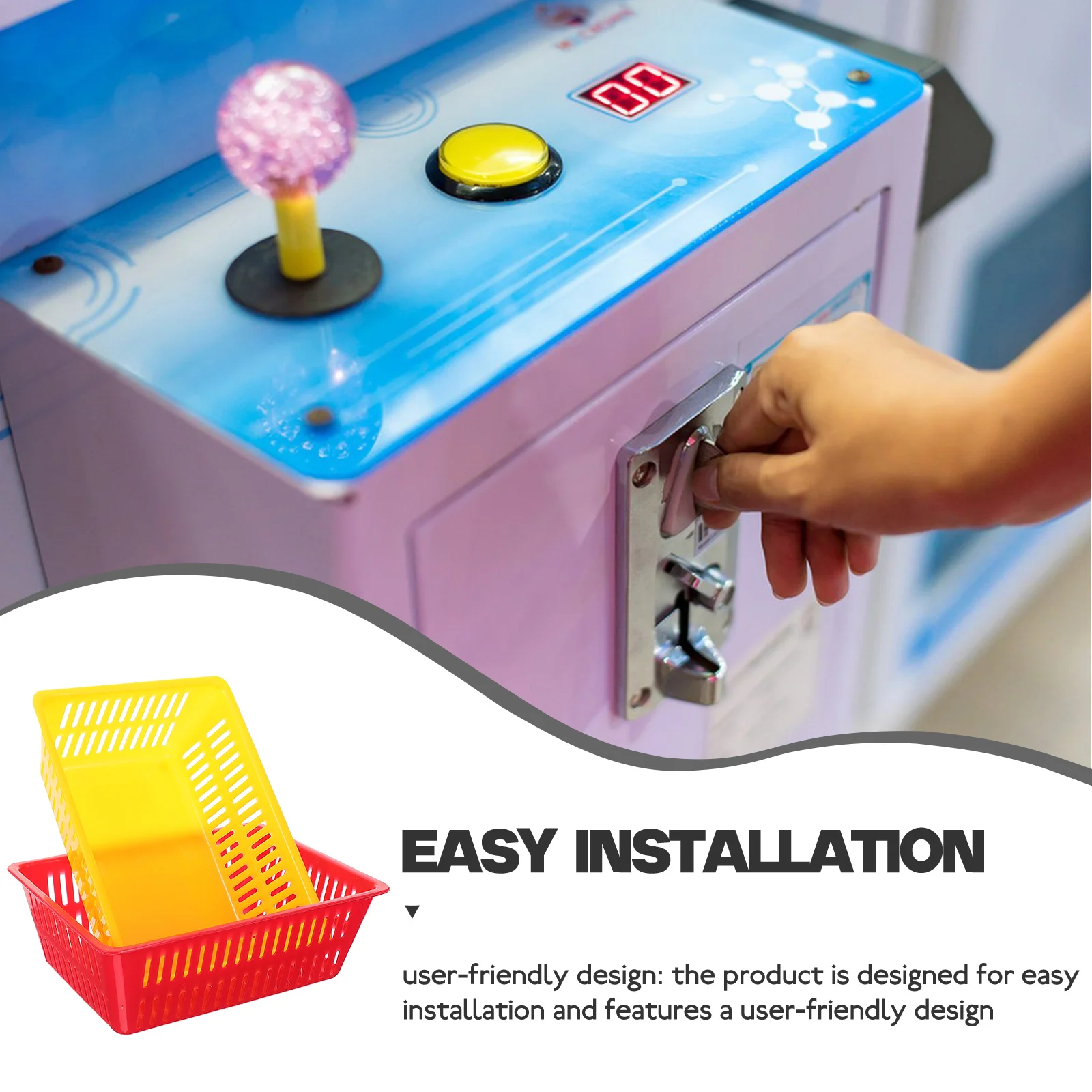 

16pcs Coin Storage for Machine Baskets Portable Storage Basket For Game Coins Game Coins Holder Collection Gaming Party Decor