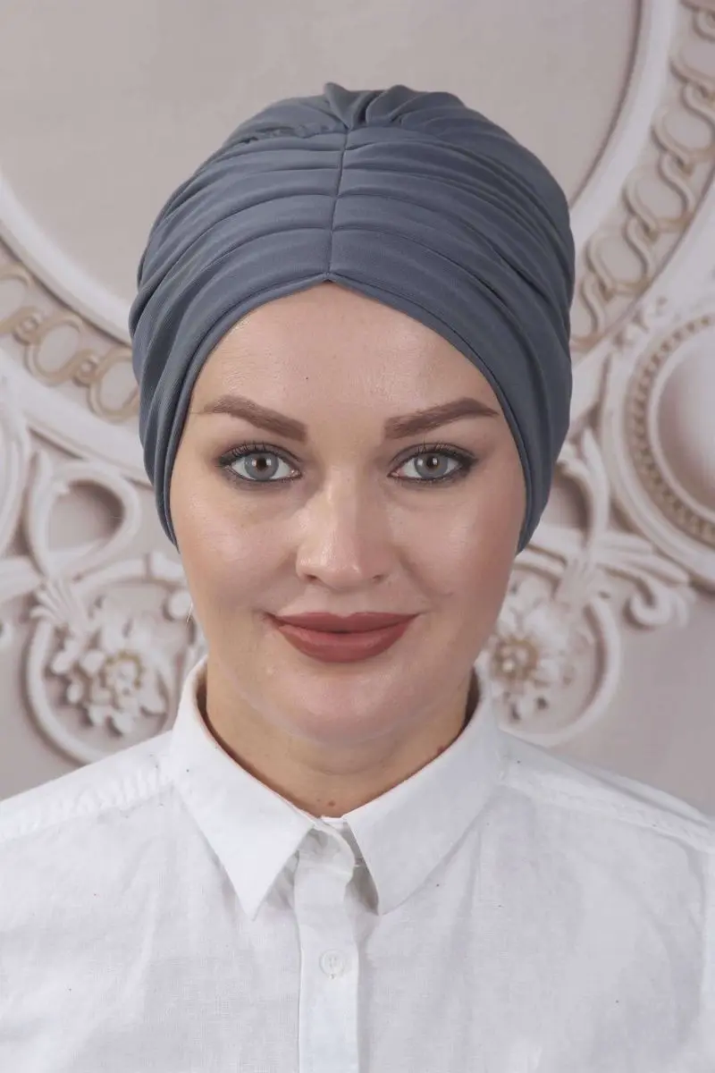 Plissee Knochen grau