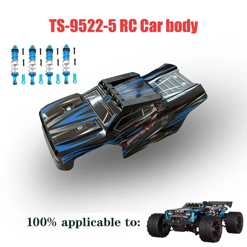 4 amortisseurs métalliques pour voiture RC TS 9522 Pro/9522 50km/h 80km/h, coque de camion télécommandé - Amortisseur de voiture RC