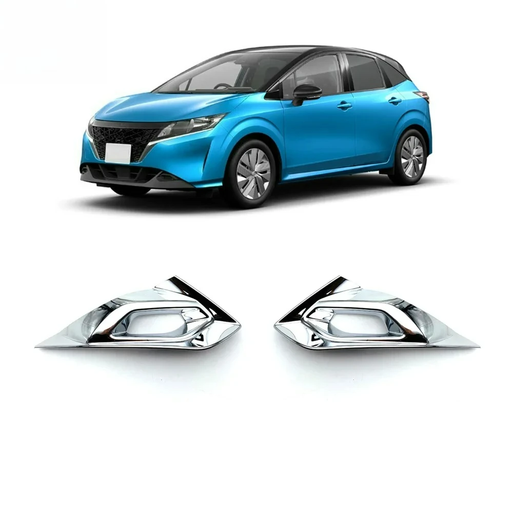 For Nissan Note E13 2021 2022 2023 ABS Chrome front Rear Reflector Fog Light Lamp Cover Trim Bezel Frame Styling Garnish