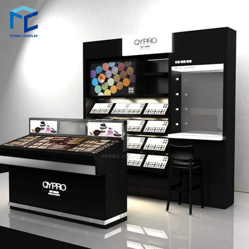 

2025customized. best product customized retail shop store shelf acrylic makeup cosmetic display stand with 3 tires drawers c