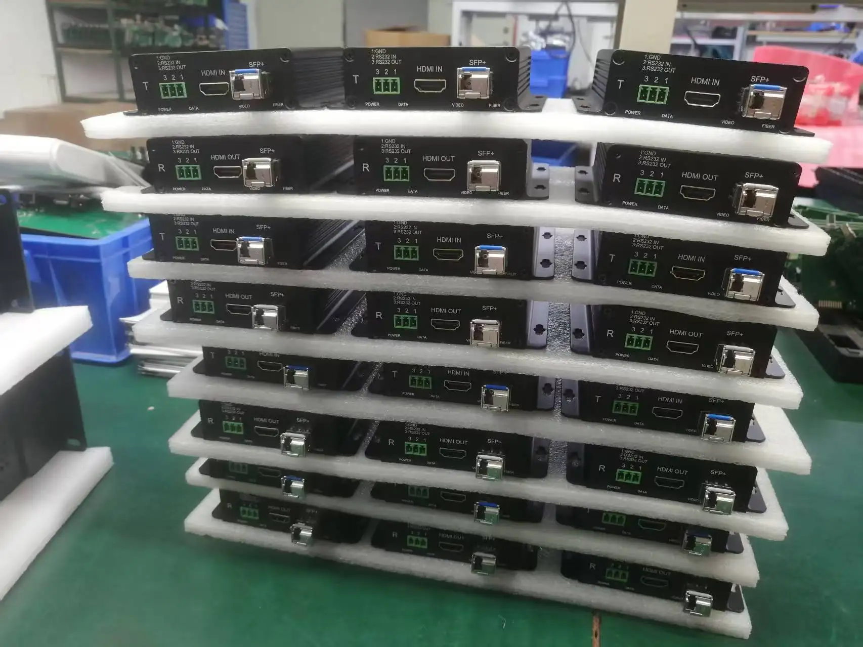 HDMI Video Transmit Over One Fiber Optic Cable With KVM, Audio, Data, SFP Module