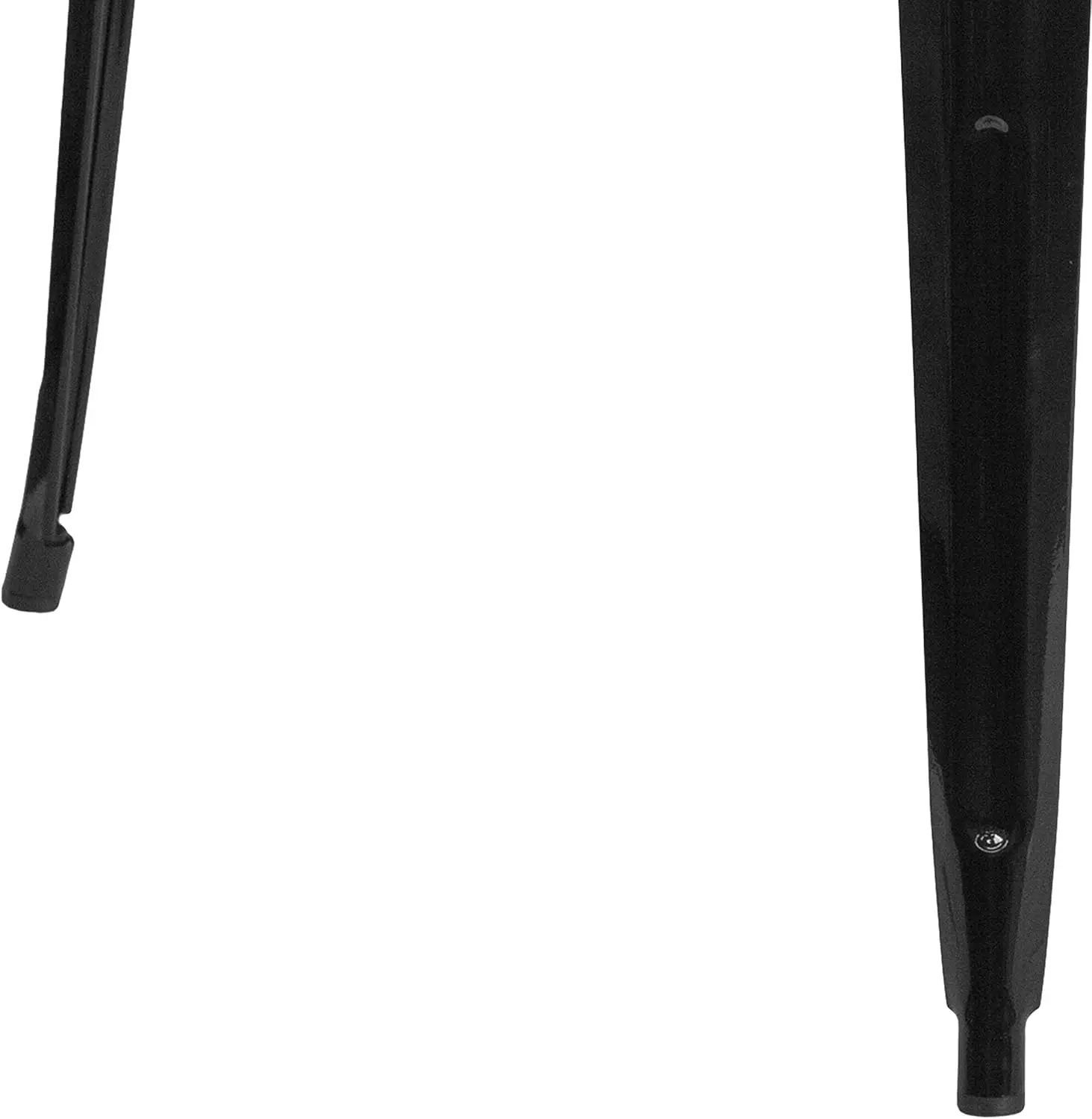 Commercial Grade 31.5" Square Black Metal Indoor-Outdoor Bar Height Table