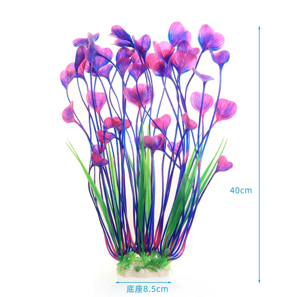 NONE Künstliche Aquarium Dekor Pflanzen Unterwasser Wasser Gras Aquatische Kunststoff Pflanzen Für Aquarium Aquarium Dekorationen 10
