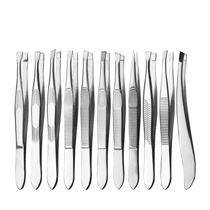 1PC プロフェッショナルピンセット 眉毛の脱毛に最適 細い毛も簡単に取り除き、リラックスして取り除くことができます