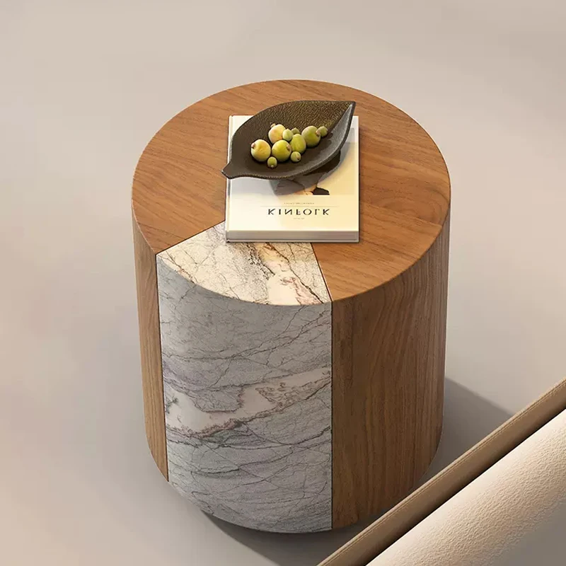 Modern Furniture General Use Restaurant Marble Solid Wood Coffee Side Table For Sale natural marble wholesale customization